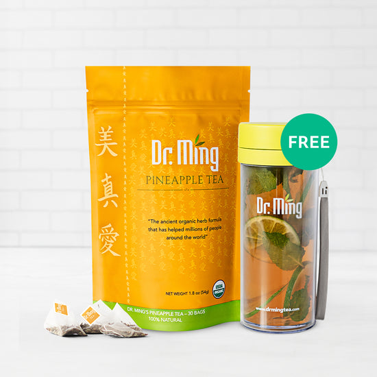 Limpiar el té de piña